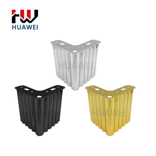 HUAWEI Sofa Accessories Furniture Hardware Chrome Iron Support New Arrival Corner 100mm Gold Sofa Leg