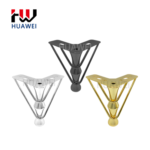 Huawei high-quality gold furniture iron legs sofa hardware feet coffee table feet bed legs