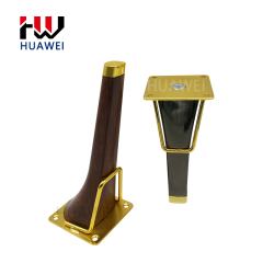Huawei Fashion living room furniture accessory luxury metal black sofa legs for table