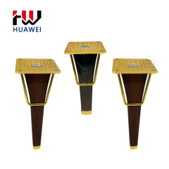 Huawei Fashion living room furniture accessory luxury metal black sofa legs for table