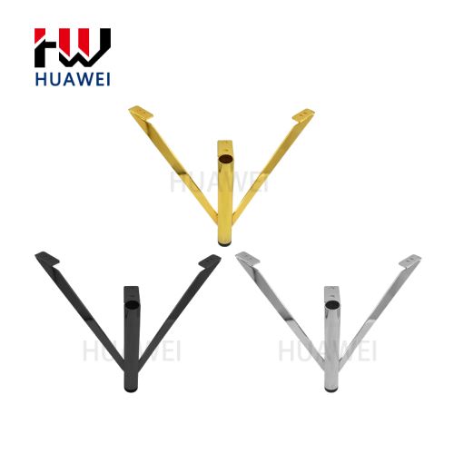Huawei Hardware Best Selling Style Metal Furniture Foot Chair Foot Cabinet Foot Golden Triangle Sofa Bed Leg