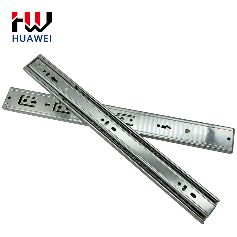 Huawei hardware 45mm Elasticity Drawer Slide Railing Stopper Soft Close Push Open Drawer Slides Runners Soft Close Concealed Slide