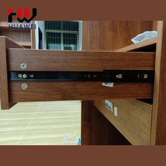 Huawei hardware 45mm Elasticity Drawer Slide Railing Stopper Soft Close Push Open Drawer Slides Runners Soft Close Concealed Slide