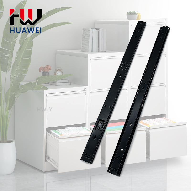 Huawei Furniture Hardware Wardrobe Rail Telescopic Channel Push to Open Cabinet Drawer Slide Runner Inch/Weight for Sale