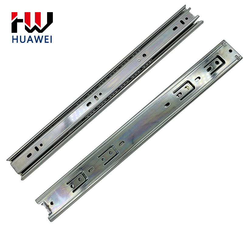 Huawei hardware Cold Rolled Steel Mute Drawer Track Slide Guides Rail Kitchen Cabinet Accessories Cupboard Drawer Slide Rail