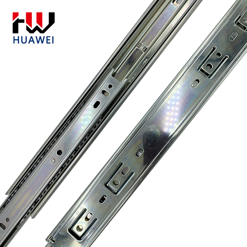 Huawei hardware Cold Rolled Steel Mute Drawer Track Slide Guides Rail Kitchen Cabinet Accessories Cupboard Drawer Slide Rail