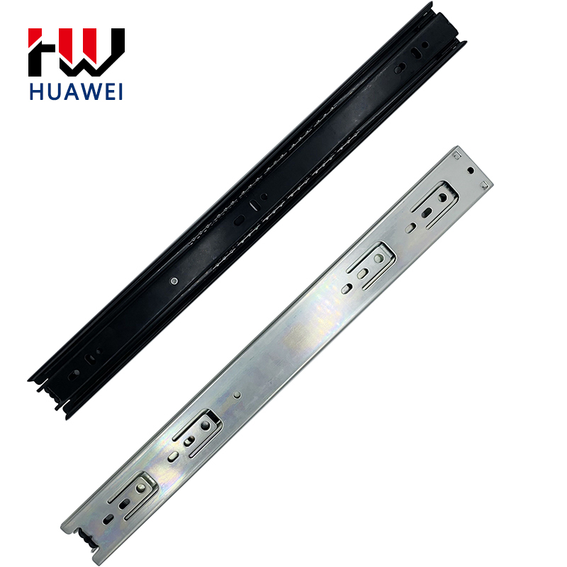 Huawei hardware 16inch Wardrobe Bar Rails Bearing Buffer Furniture Telescopic Channel Soft Close Cabinet Drawer Slide