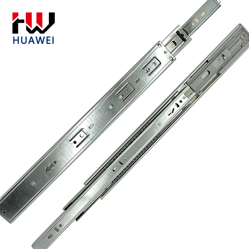 Huawei hardware 45mm Elasticity Drawer Slide Railing Stopper Soft Close Push Open Drawer Slides Runners Soft Close Concealed Slide
