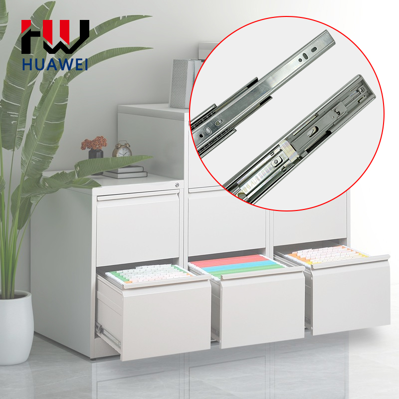 Huawei hardware 45mm Elasticity Drawer Slide Railing Stopper Soft Close Push Open Drawer Slides Runners Soft Close Concealed Slide