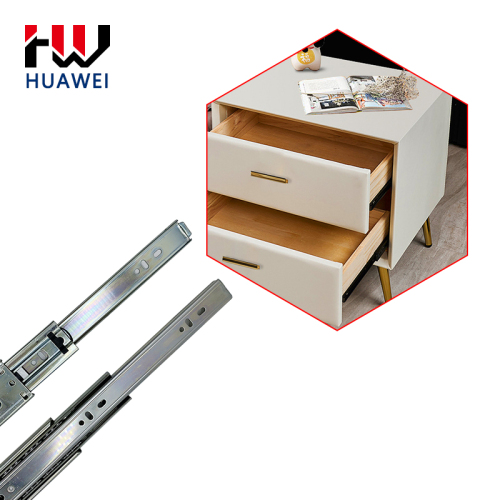 Huawei hardware Cold Rolled Steel Mute Drawer Track Slide Guides Rail Kitchen Cabinet Accessories Cupboard Drawer Slide Rail