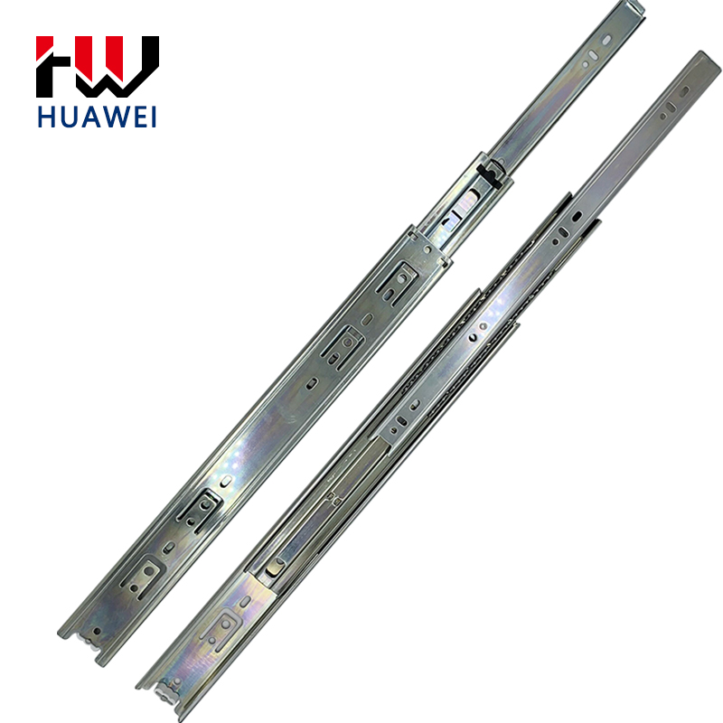 Huawei hardware Cold Rolled Steel Mute Drawer Track Slide Guides Rail Kitchen Cabinet Accessories Cupboard Drawer Slide Rail