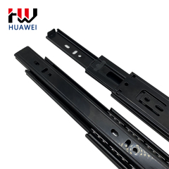 Huawei hardware 45mm Cushioning with Spring Slide Drawer Undermount Slides Full-extension 3 Fold Rebound Style Frame Ball Bearing Rails