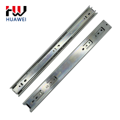 Huawei hardware Furniture Heavy Duty soft close rail runner 42mm 3 Fold Telescopic Kitchen Systems Wardrobe Cabinet Track Drawer Slide