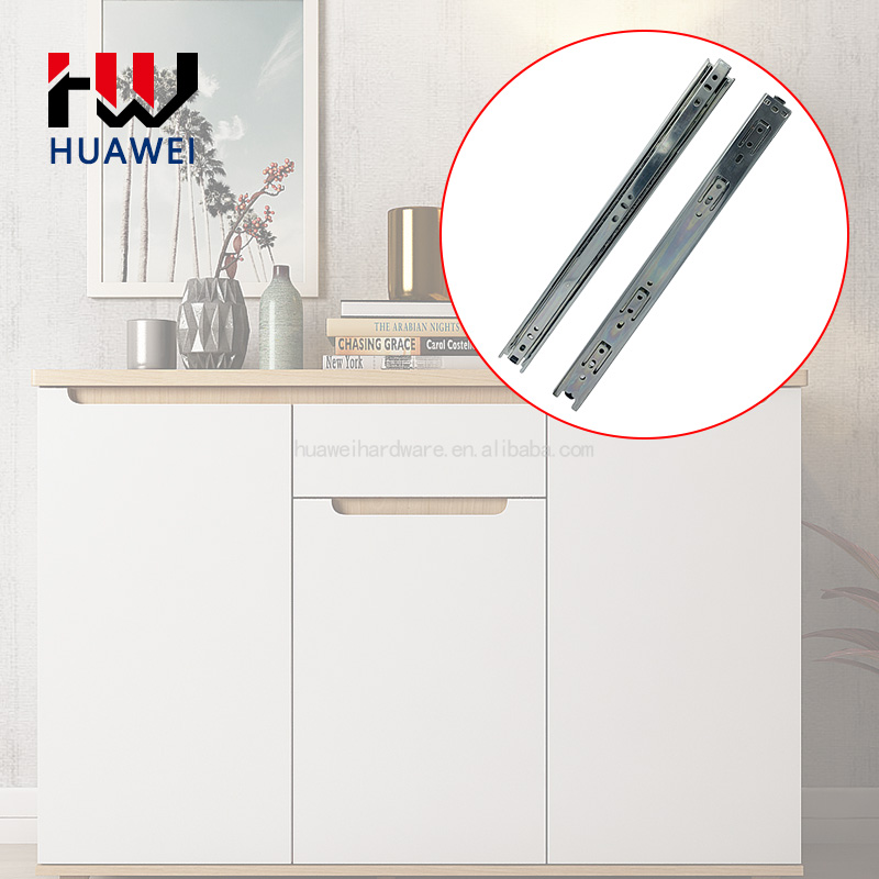 Huawei hardware W30mm Push To Open Extension Cabinet Drawer Runner Undermount Slide Kitchen Drawers Rail Inner System