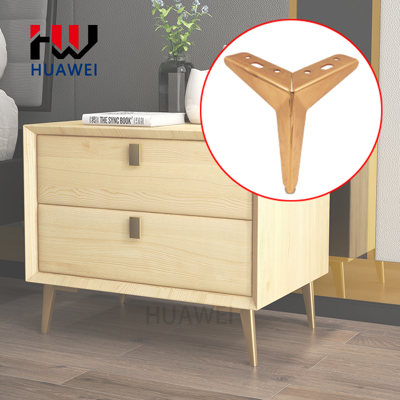 Huawei hardware Modern Design Furniture Metal Sofa Leg Y Style Furniture Base legs for sale