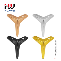 Huawei hardware Modern Design Furniture Metal Sofa Leg Y Style Furniture Base legs for sale