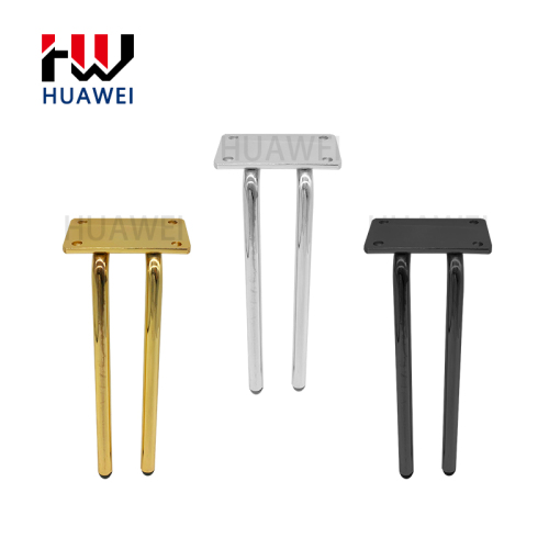 Huawei hardware Metal Tube Sofa Legs Gold Legs Black Rubber