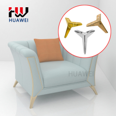 Huawei hardware Modern Design Furniture Metal Sofa Leg Y Style Furniture Base legs for sale