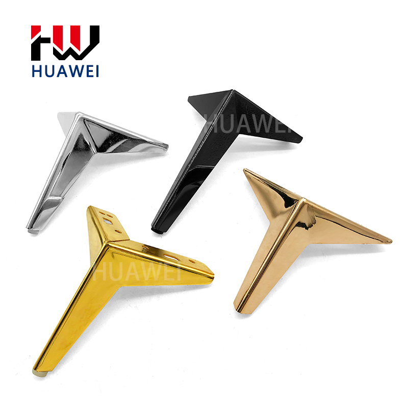 Huawei hardware Modern Design Furniture Metal Sofa Leg Y Style Furniture Base legs for sale
