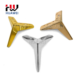 Huawei hardware Modern Design Furniture Metal Sofa Leg Y Style Furniture Base legs for sale
