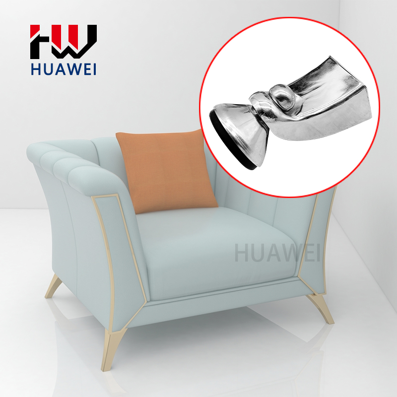 Huawei hardware Factory supply living room furniture legs metal straight sofa legs