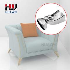 Huawei hardware Factory supply living room furniture legs metal straight sofa legs
