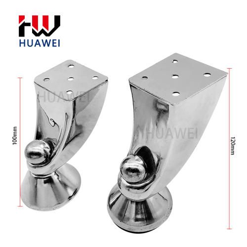 Huawei hardware Factory supply living room furniture legs metal straight sofa legs