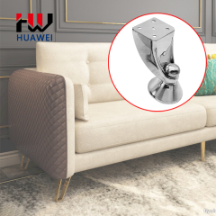 Huawei hardware Factory supply living room furniture legs metal straight sofa legs