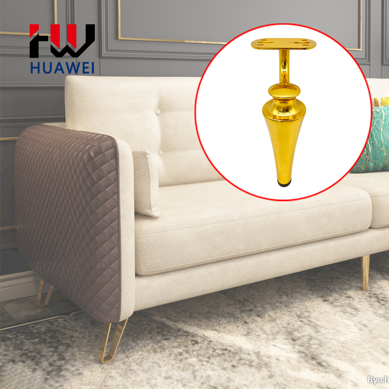 Huawei hardware Metal Sofa Feet TV Cabinet Support Legs Bathroom Cabinet Table Gold Bedside Table Furniture Accessories Leg