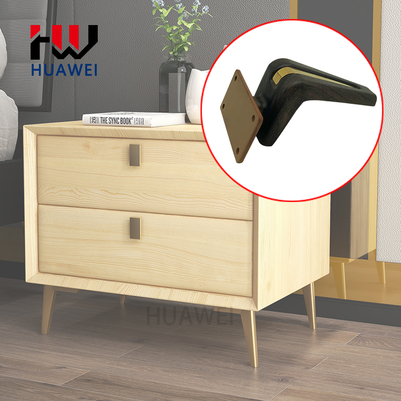 Huawei hardware Wholesale Metal Sofa TV Cabinet Support Feet Entrance Cabinet Bedside Two Tune Hardware Accessories Furniture Leg