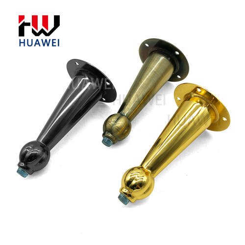 Huawei hardware Luxury Soft Bed Support Bed Leg Cabinet Sofa Foot Horn Shape Metal Hardware Furniture Leg