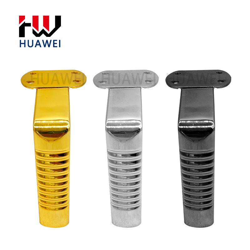 Huawei hardware New Arrival Metal Sofa Accessories Furniture Hardware Cabinet Table Leg Luxury Golden Steel Sofa Leg