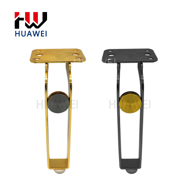 Huawei hardware European Light Luxury Style Custom Iron Furniture Legs Gold Black Sofa Furniture Legs