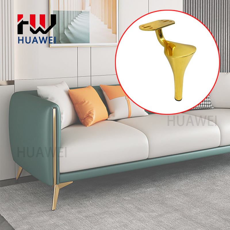 Huawei hardware Wholesale Strong Furniture Gold Legs Modern Sofa Iron Legs Feet