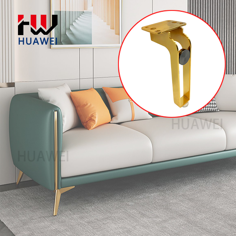 Huawei hardware European Light Luxury Style Custom Iron Furniture Legs Gold Black Sofa Furniture Legs