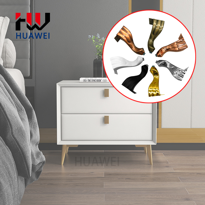 Huawei hardware Retro Style European Metal Sofa Furniture Feet Support Legs Tea Table Feet Cabinet Beauty Woman Sofa Hardware Leg