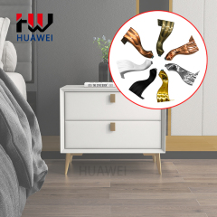 Huawei hardware Retro Style European Metal Sofa Furniture Feet Support Legs Tea Table Feet Cabinet Beauty Woman Sofa Hardware Leg