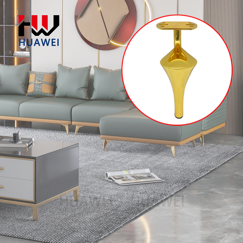 Huawei hardware Wholesale Strong Furniture Gold Legs Modern Sofa Iron Legs Feet