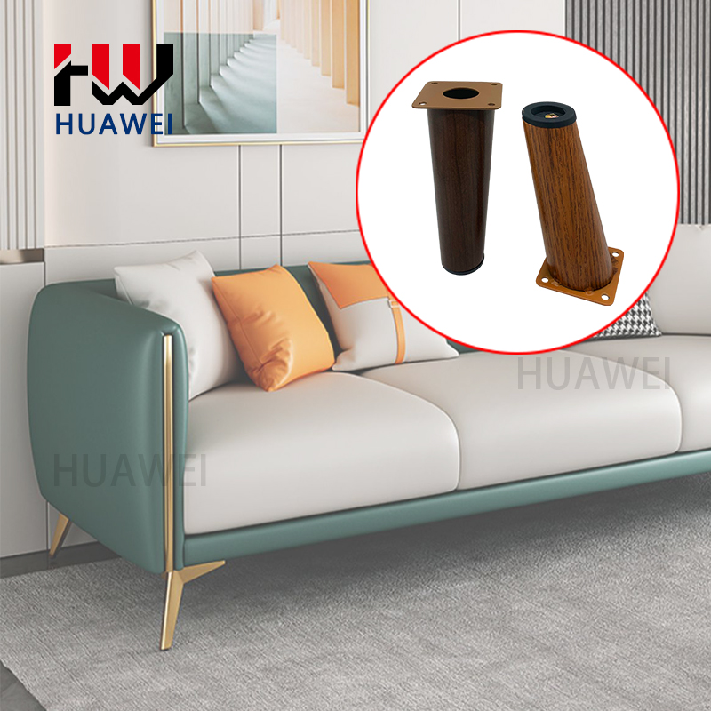 Huawei hardware Inclined wrought iron furniture table legs golden sofa legs