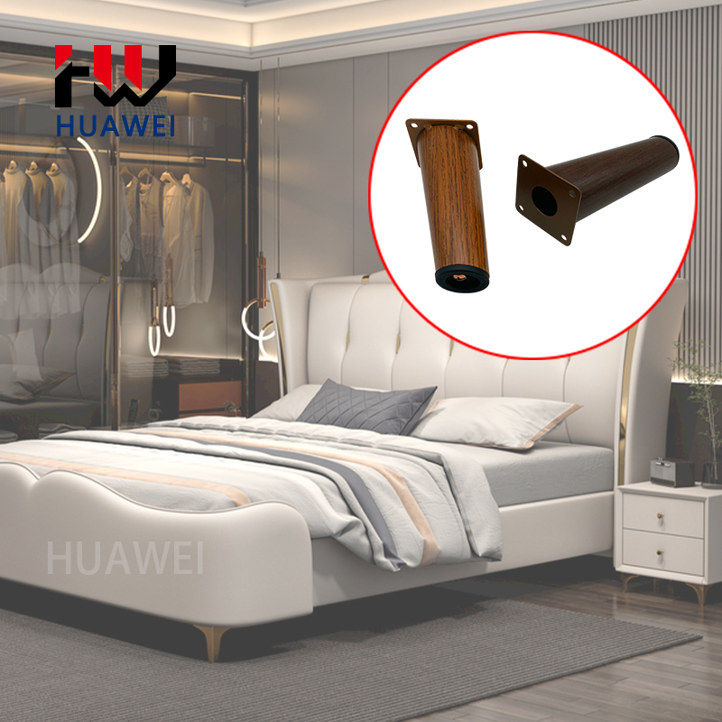 Huawei hardware Inclined wrought iron furniture table legs golden sofa legs