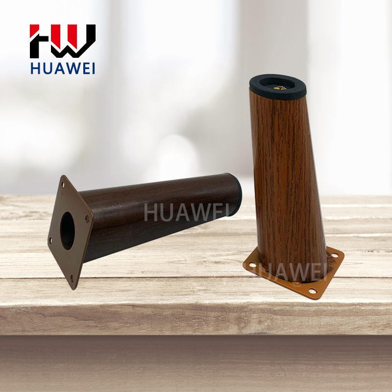 Huawei hardware Inclined wrought iron furniture table legs golden sofa legs