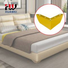 Huawei hardware Factory direct sale 55mm height gold colour L Shape sofa leg foe sale