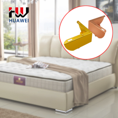 Huawei hardware Factory direct sale 55mm height gold colour L Shape sofa leg foe sale