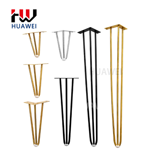 Huawei hardware Hairpin Table Legs with Heavy Duty Metal and Industrial Design for Coffee Tables Modern Desks Legs