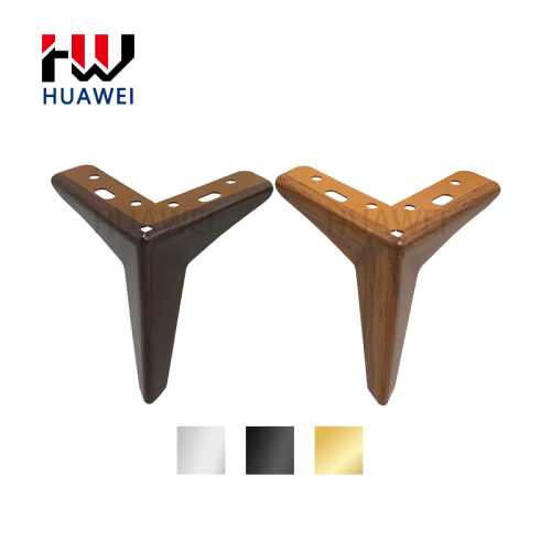 Huawei hardware Modern Triangle Furniture Iron Legs Golden Cabinet Sofa Legs