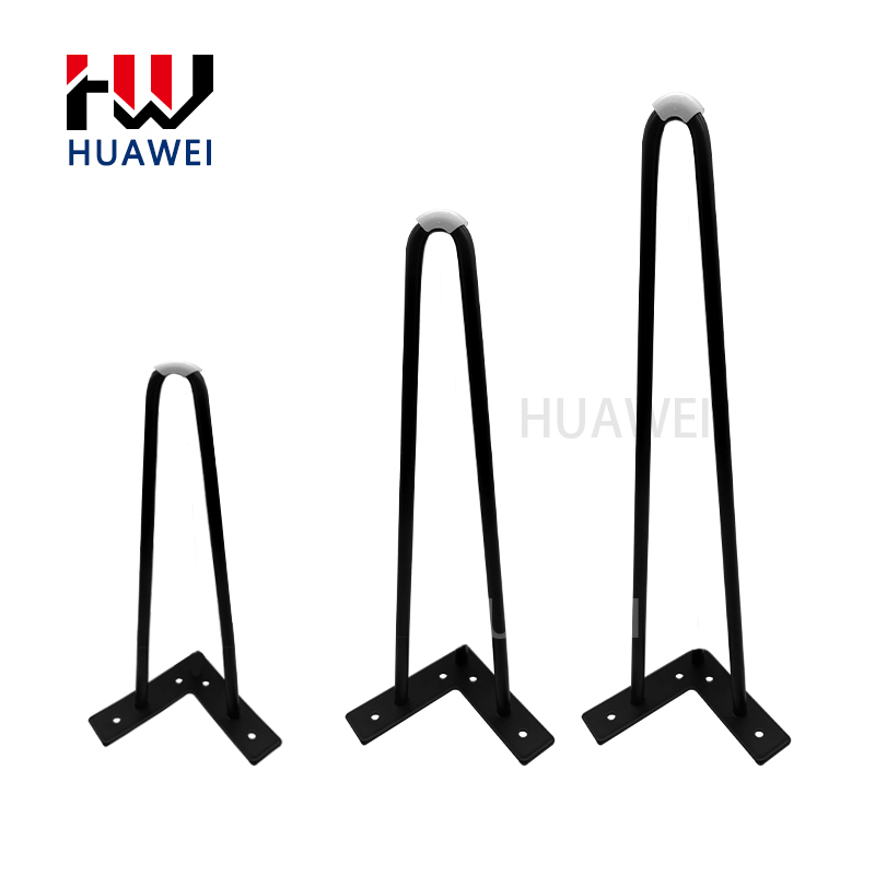 Huawei hardware Hot sale heavy duty metal industrial style table legs chair legs cabinet legs metal table legs
