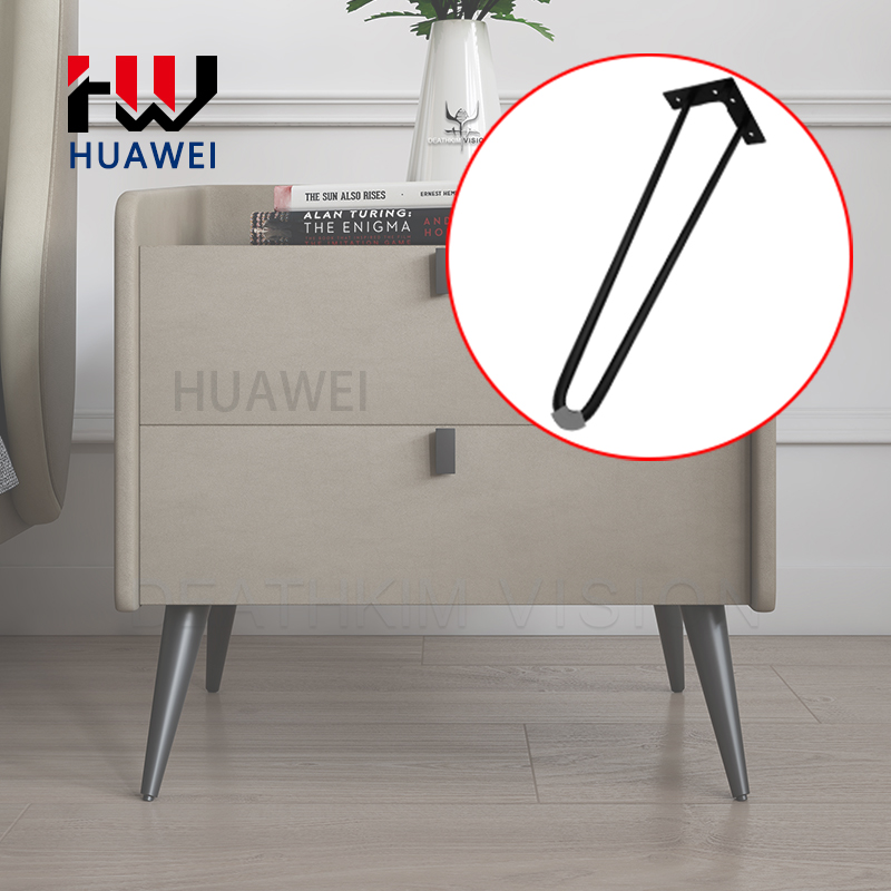 Huawei hardware Hot sale heavy duty metal industrial style table legs chair legs cabinet legs metal table legs