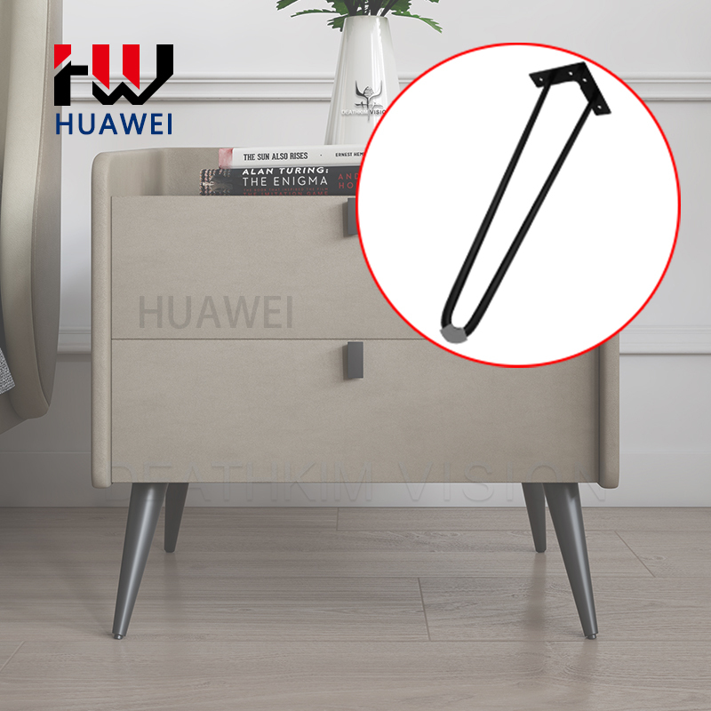 Huawei hardware Hot sale heavy duty metal industrial style table legs chair legs cabinet legs metal table legs