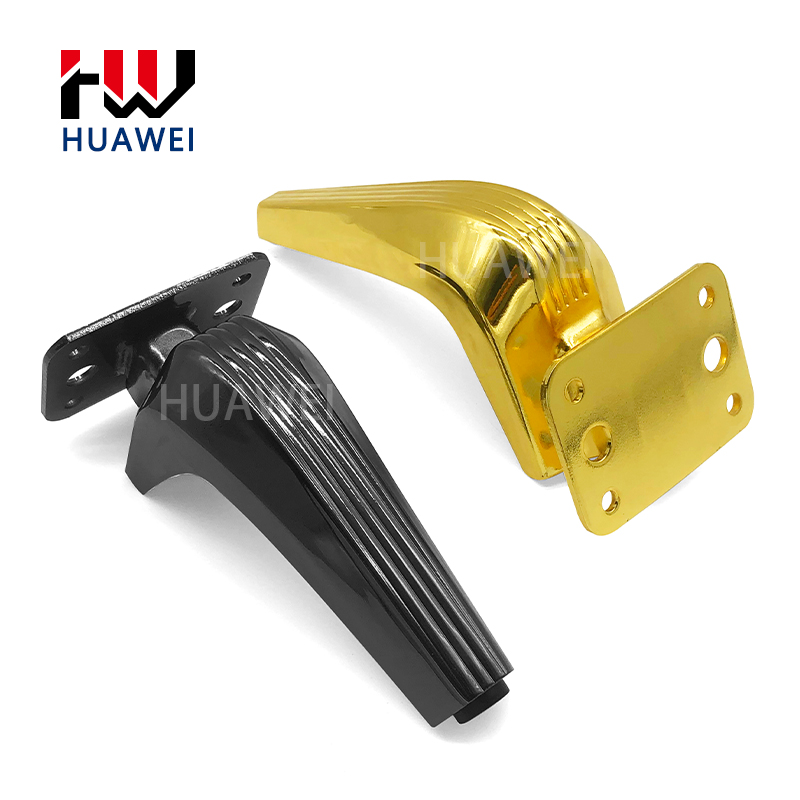 Huawei hardware Newest Design Furniture Fitting Gold Metal Legs Cabinet Iron Sofa Legs Feet