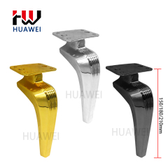 Huawei hardware Newest Design Furniture Fitting Gold Metal Legs Cabinet Iron Sofa Legs Feet